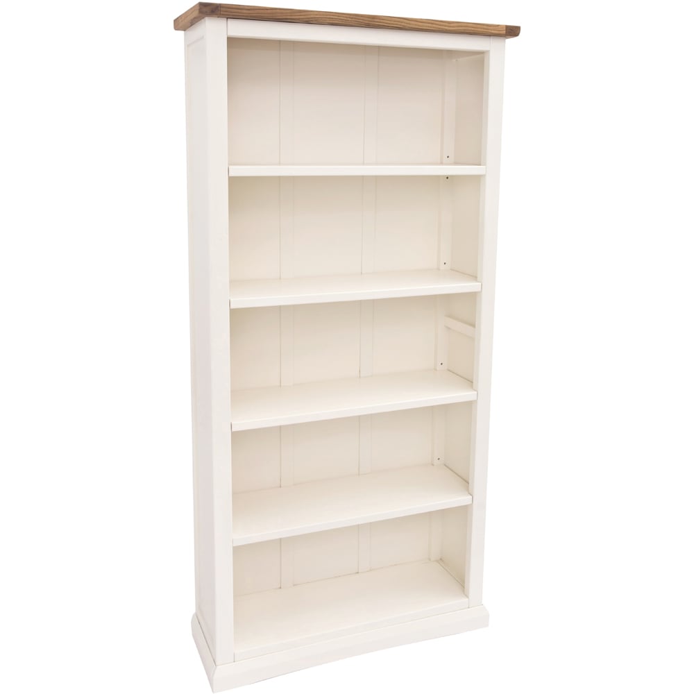 Cosenza 5 Shelf Off White Bookcase Image 3