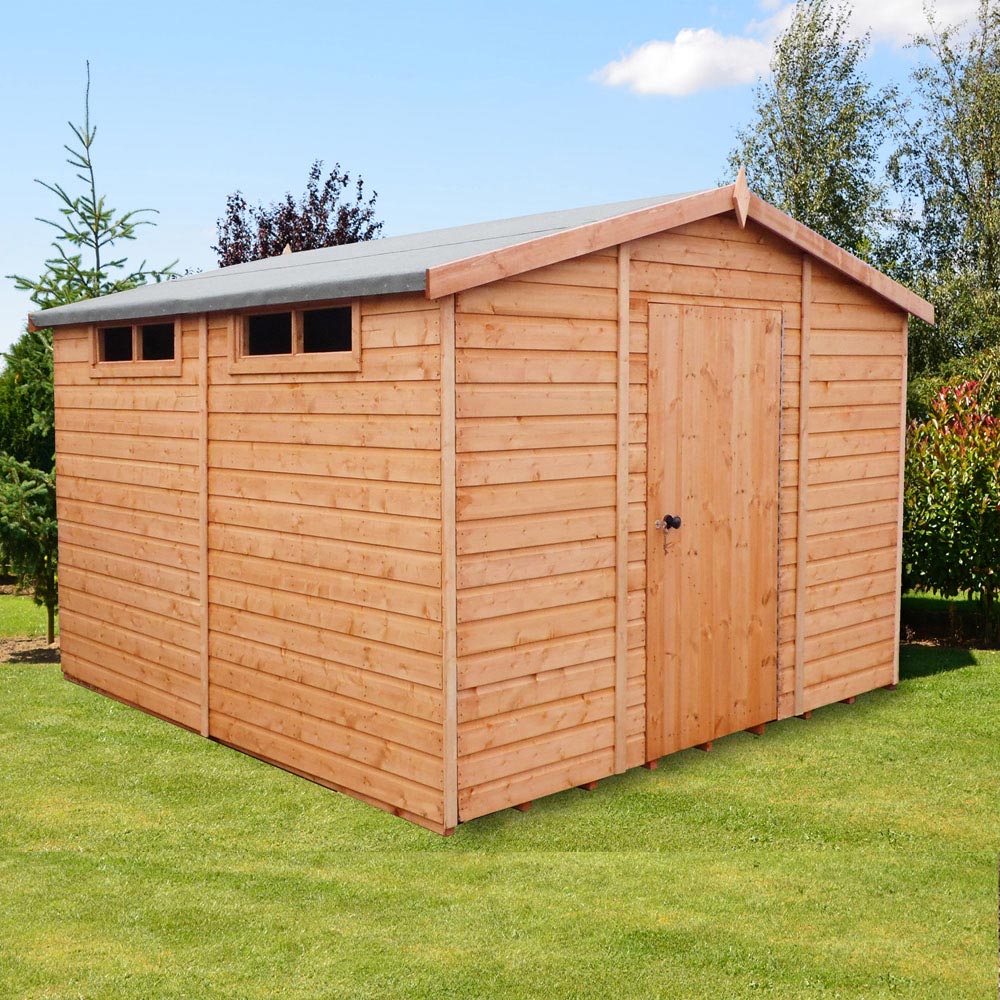 Shire 10 x 10ft Dip Treated Shiplap Apex Shed Image 2