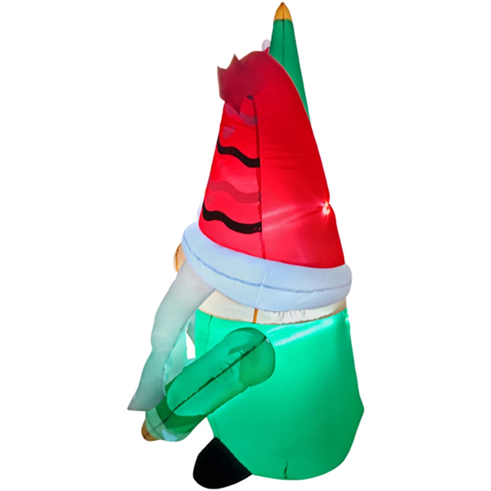 Living and Home Inflatable Multicolour Gnomes LED Christmas Decoration 6.9ft Image 5