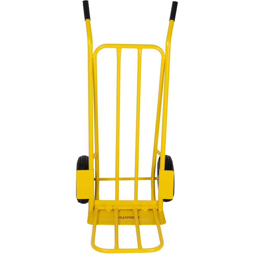 Charles Bentley Yellow Black Bulldozer Pro Sack Truck with Folding Toe Plate 270kg Image 2