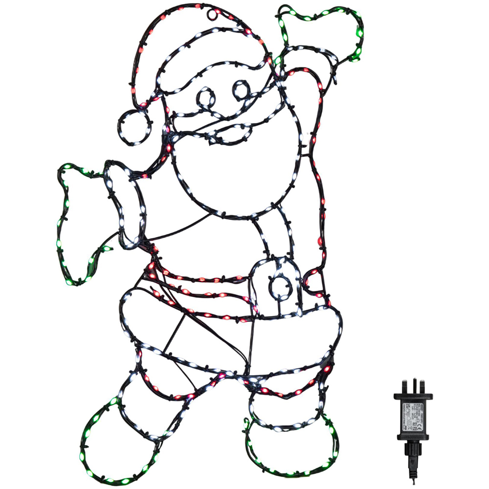 Samuel Alexander Multicolour LED FlexiBrights Light Up Santa Christmas Decoration Image 2