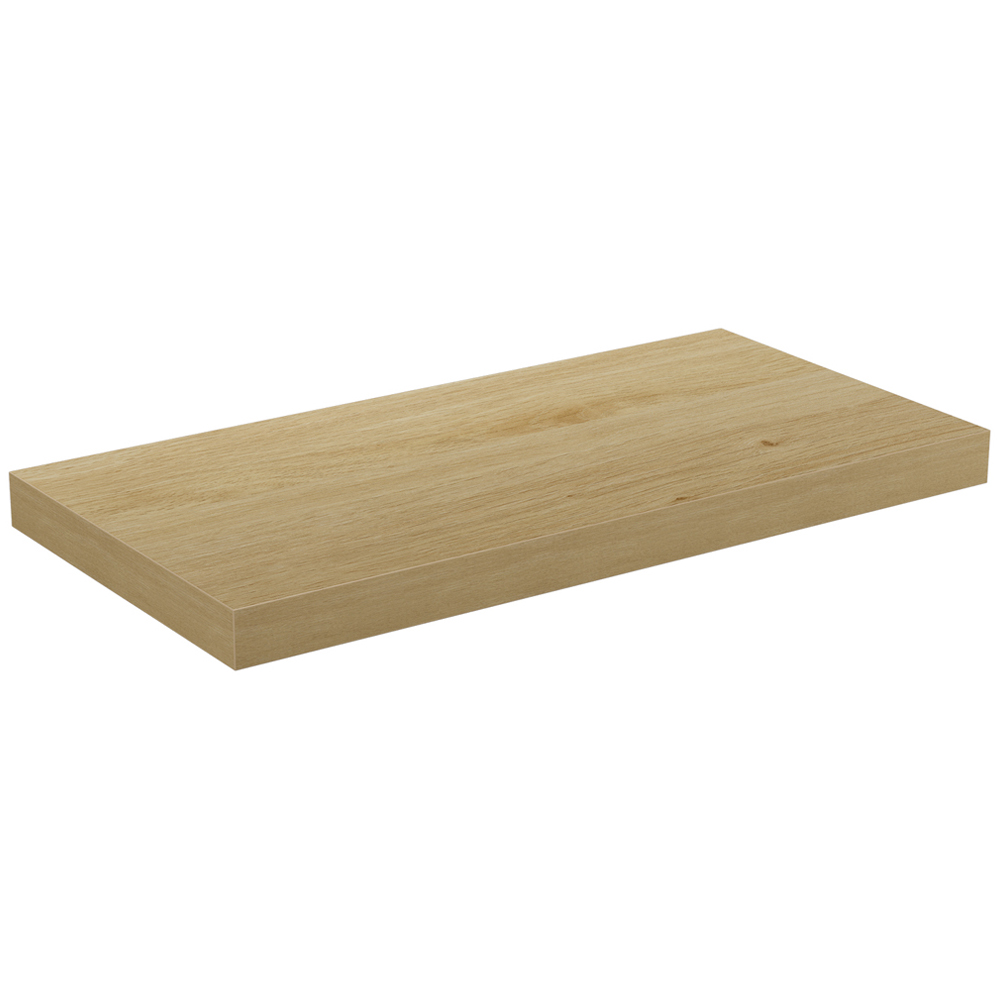 Homebase 60cm Light Oak Effect Floating Shelf 2 Pack Image 3