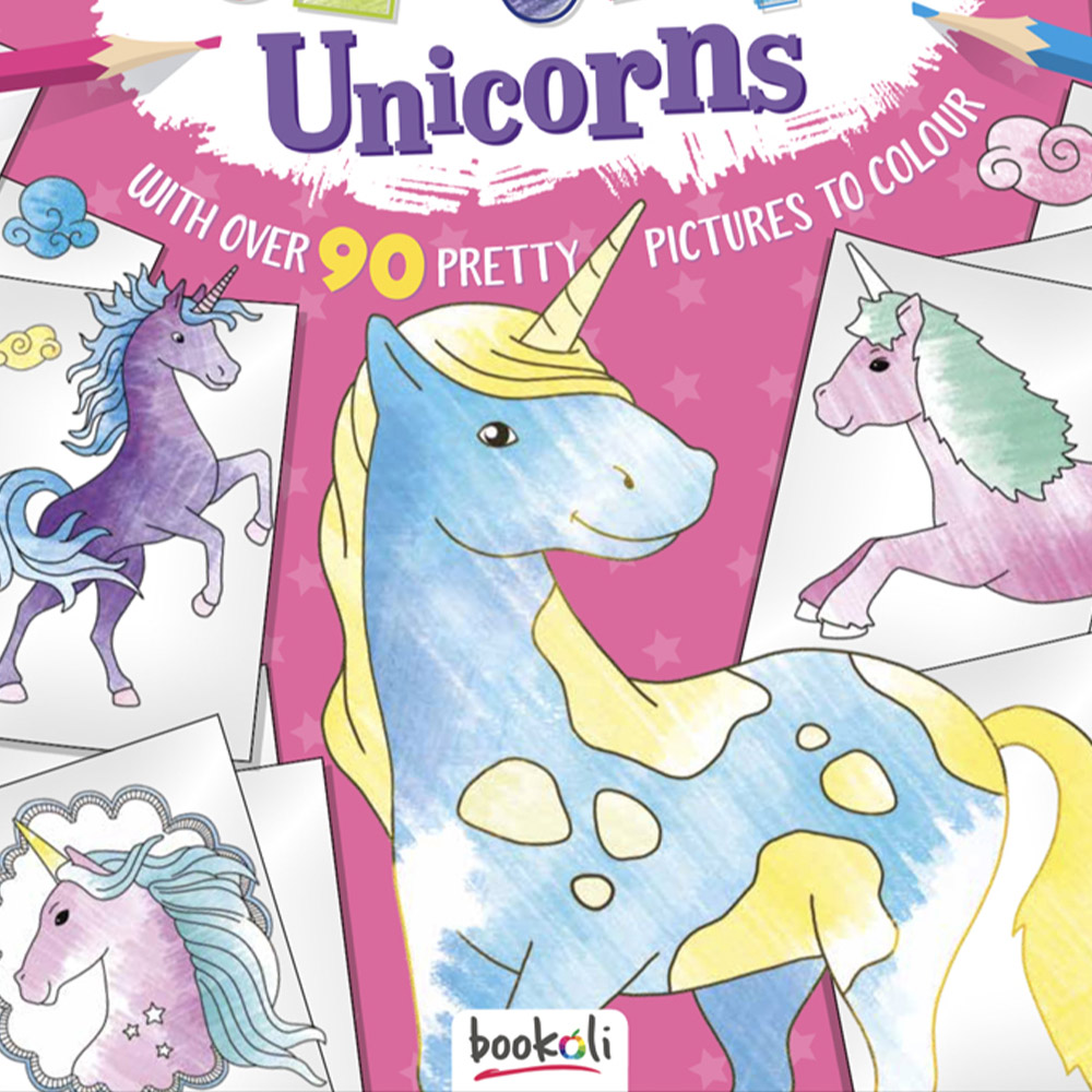 Mega Colouring Unicorns Book Image 3