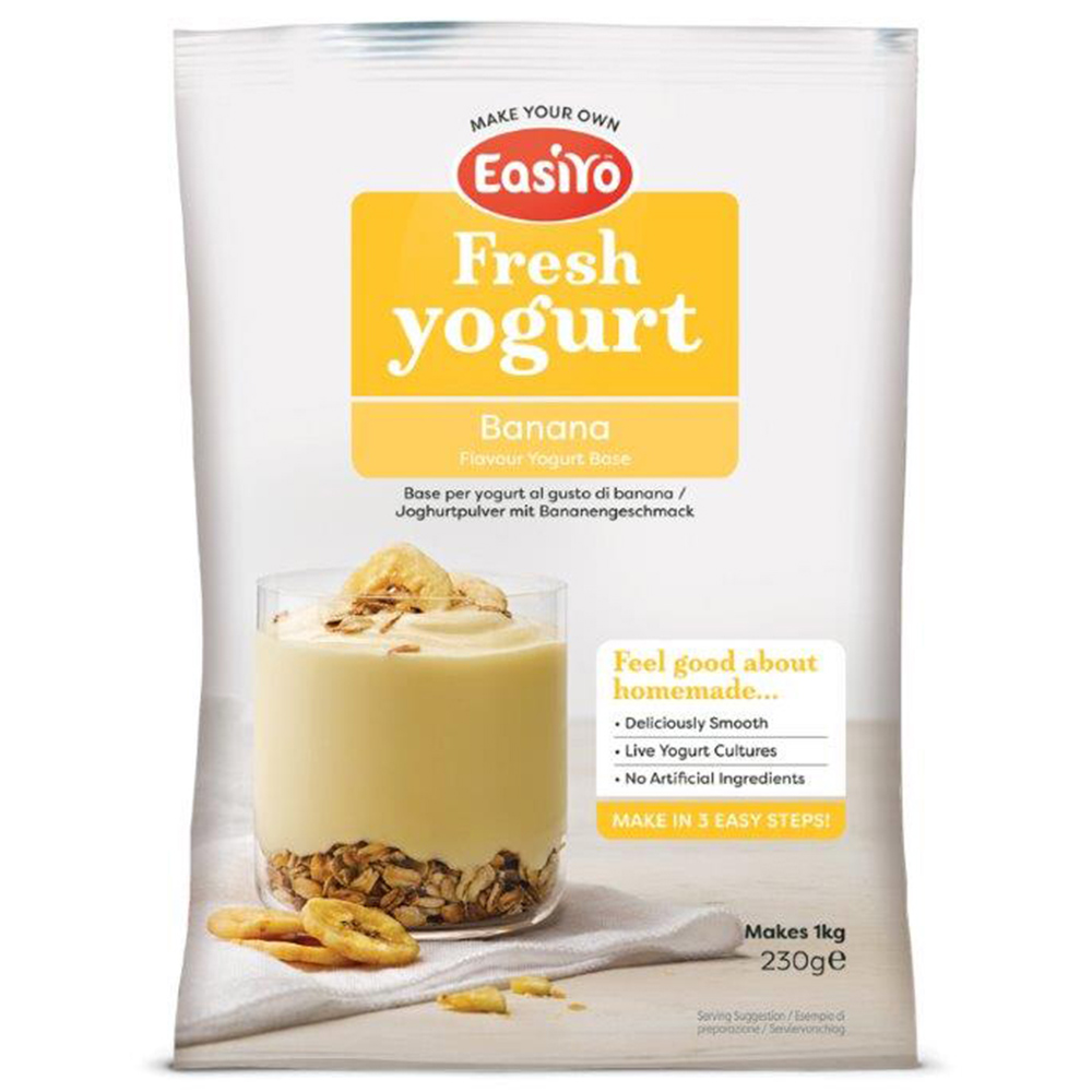EasiYo Banana Flavour Yoghurt Base 230g Image 1