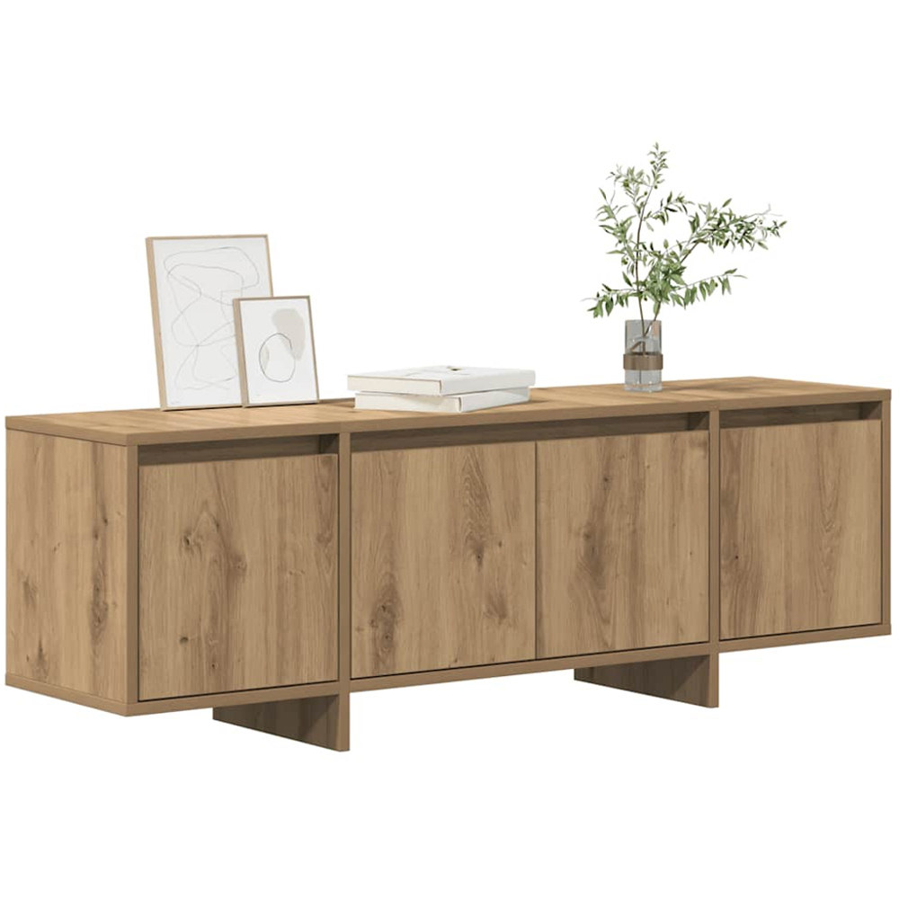 vidaXL 4 Door Artisan Oak TV Cabinet Image 3