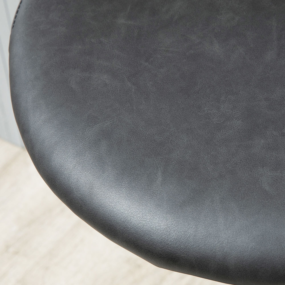 Portland PU Leather Height Adjustable Bar Stool Set of 2 Image 3
