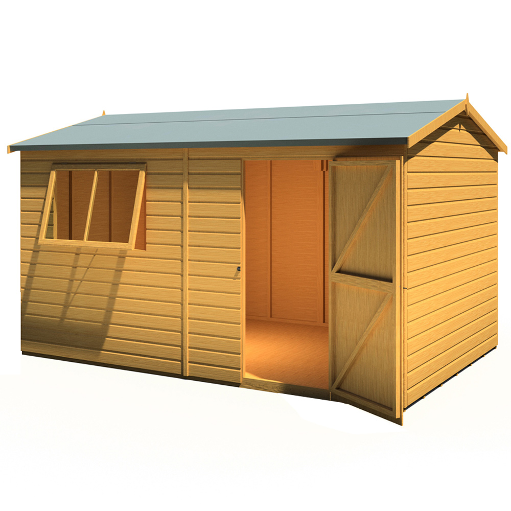 Shire Lewis 12 x 8ft Style C Reverse Apex Shed Image 2