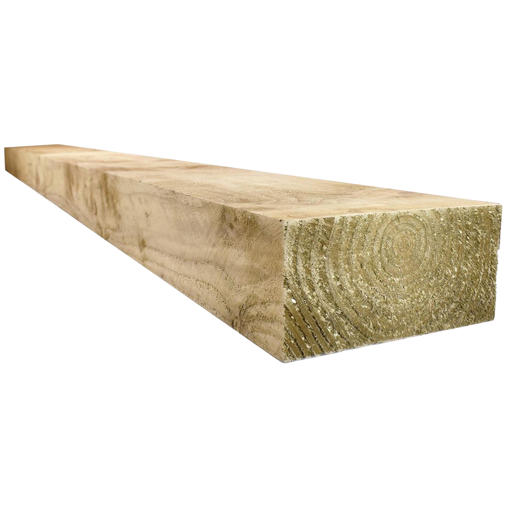 Snowdon Timber Garden Treated Wooden Sleeper 200mm x 2.4m Image 1