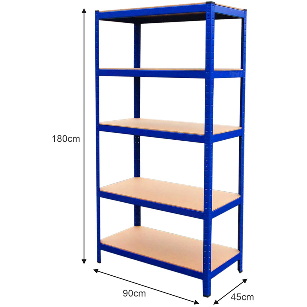 Monster Shop T Rax 5 Shelf Blue Shelving Unit Image 6