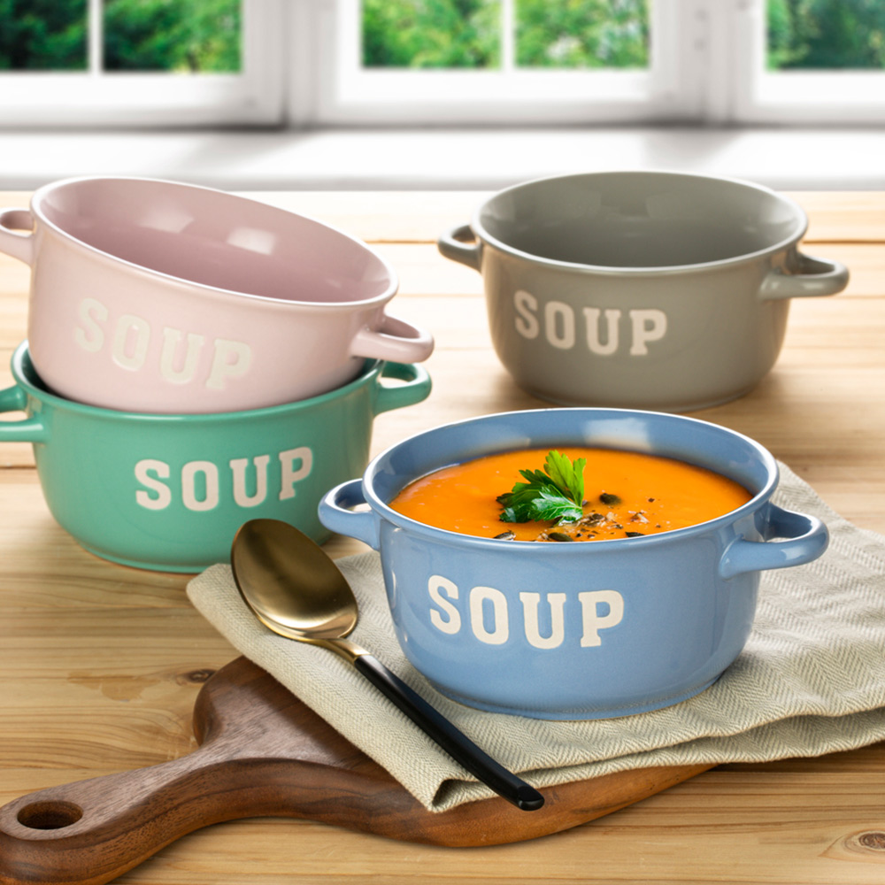Waterside Soup Bowls Pastel 4 Pack Image 2