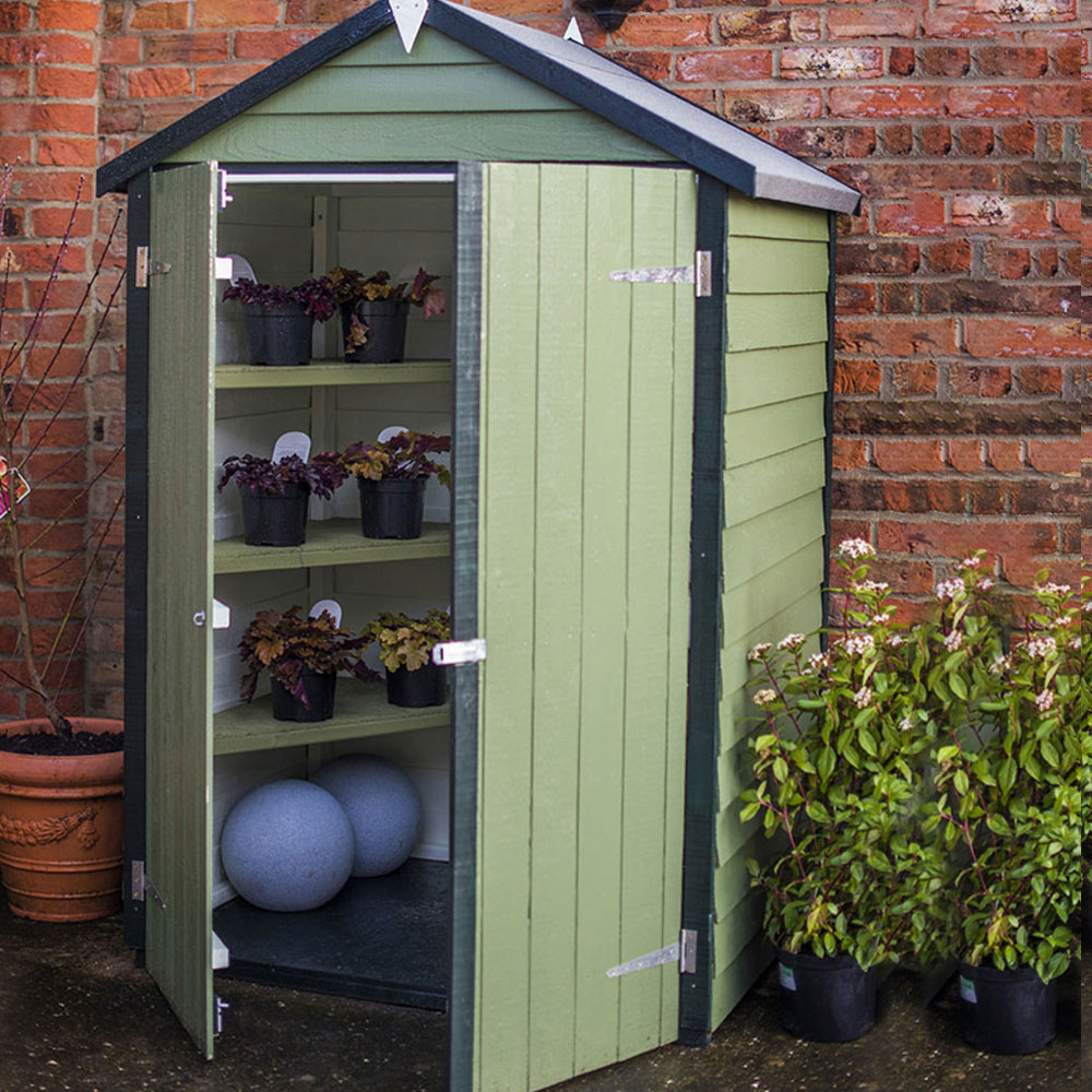 Shire 4 x 3ft Double Door Dip Treated Overlap Apex Shed Image 3