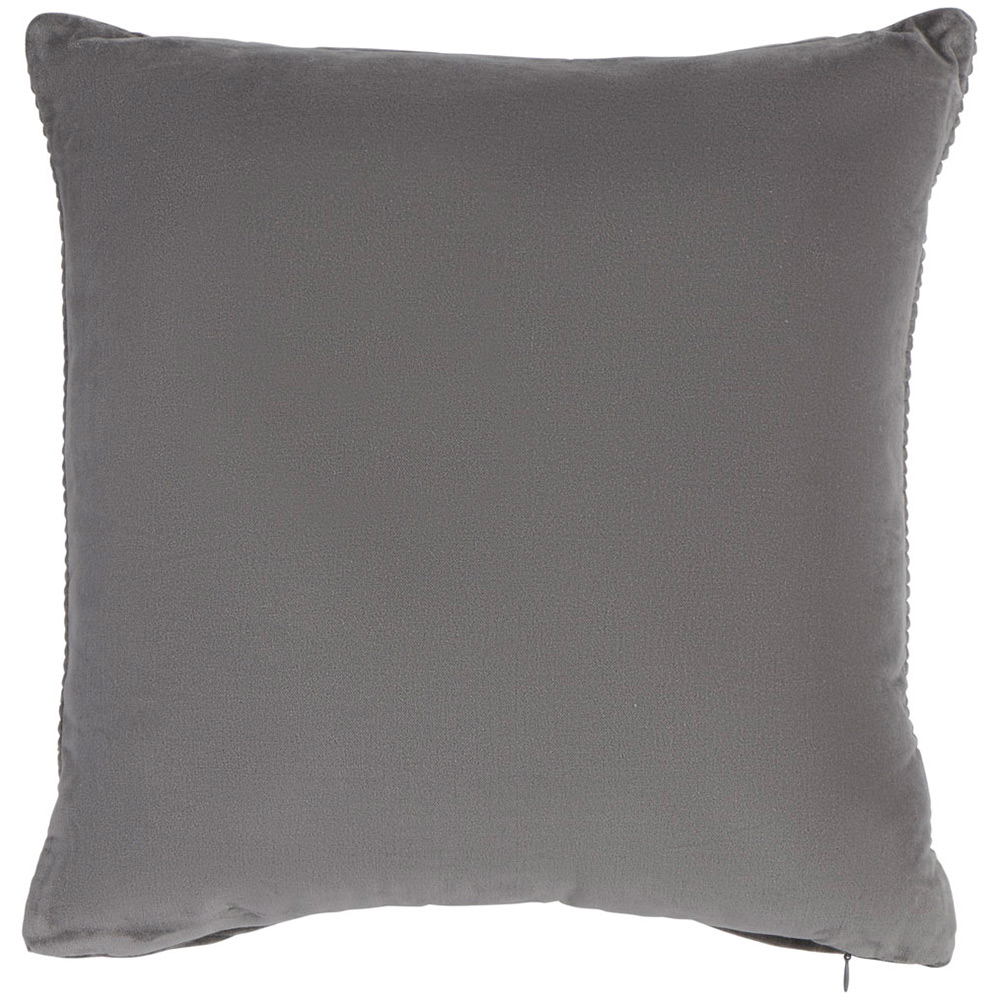 Wilko Velvet Pleats Cushion 43 x 43cm Wilko