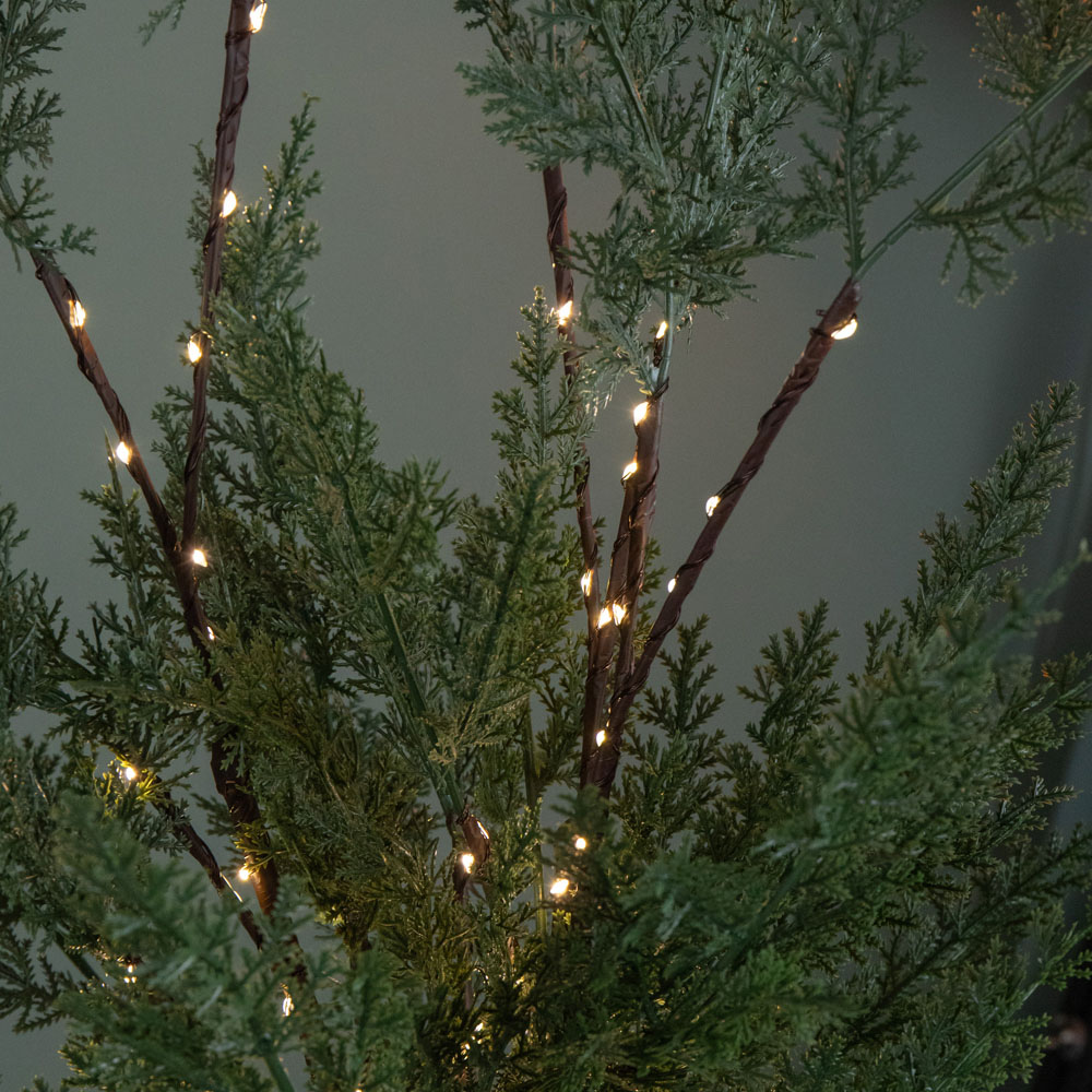 Samuel Alexander Warm White LEDs Light Up Christmas Fir Twig 90cm 3 Pack Image 5