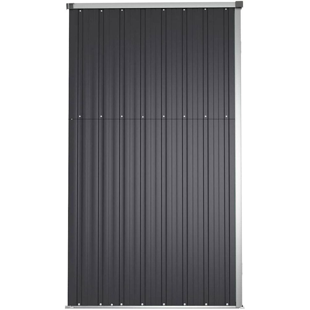 vidaXL 7.4 x 2.9ft Anthracite Galvanised Steel Pent Garden Tool Shed Image 2