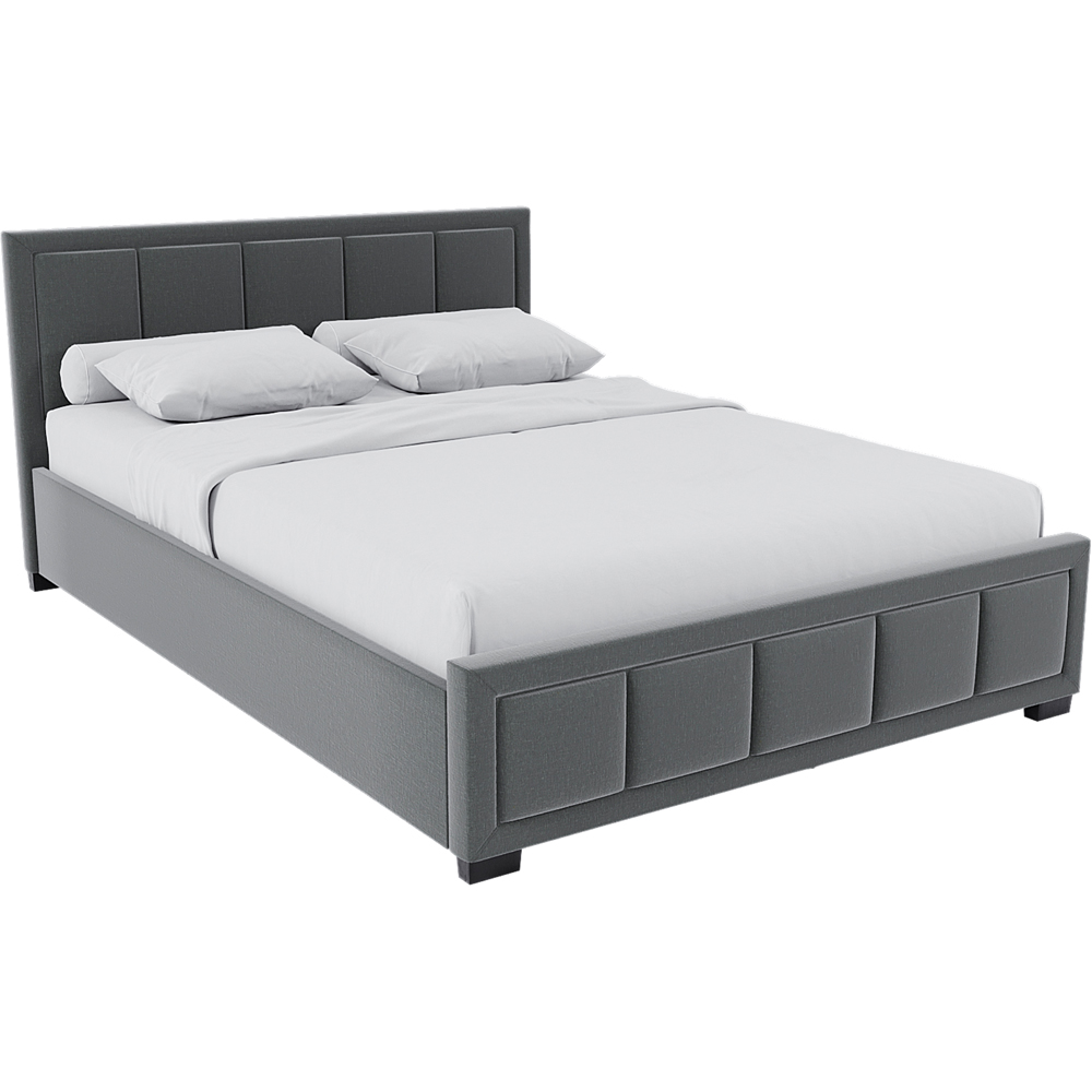 Vida Designs Vanita Double Light Grey Bed Frame Image 2