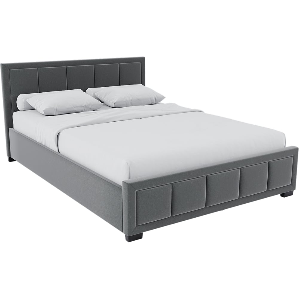 Vida Designs Vanita King Size Light Grey Bed Frame Image 2