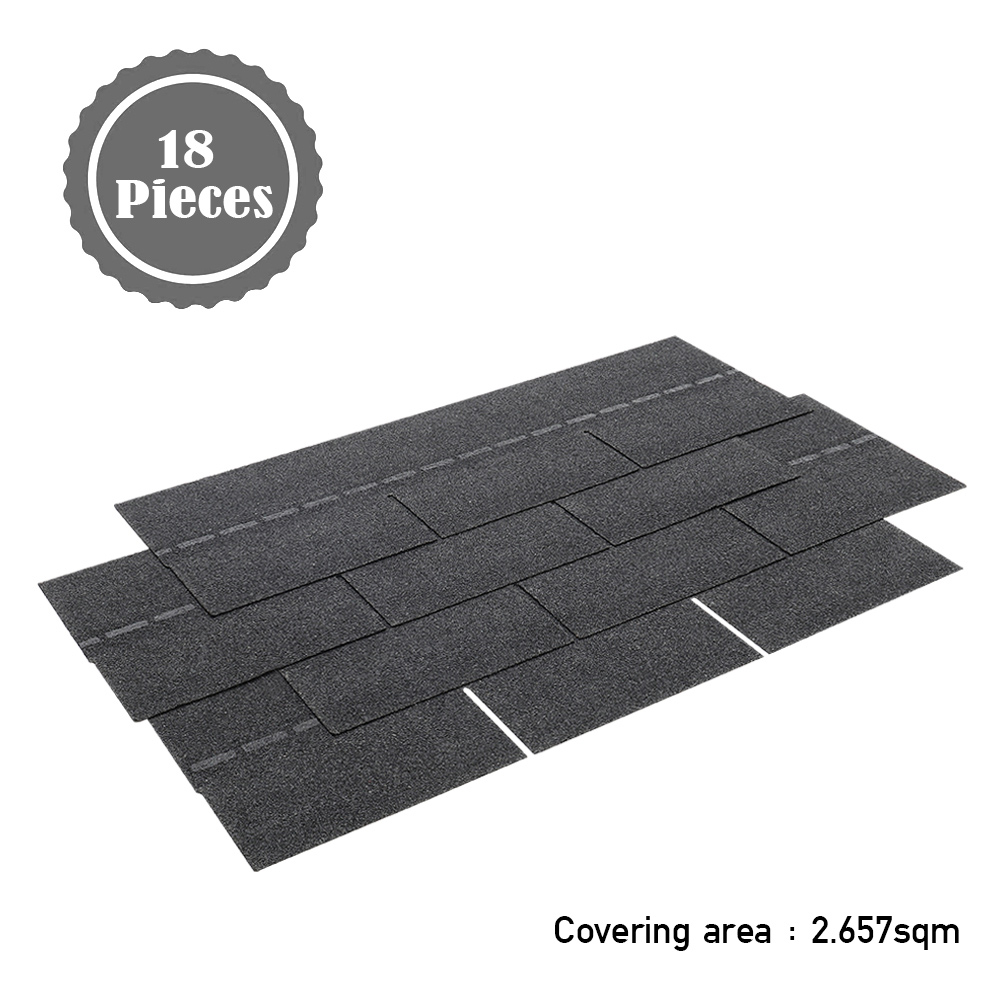 Living And Home Grey Self-Adhesive Asphalt Shingles Bitumen Roofing 330 x 1000cm Image 6