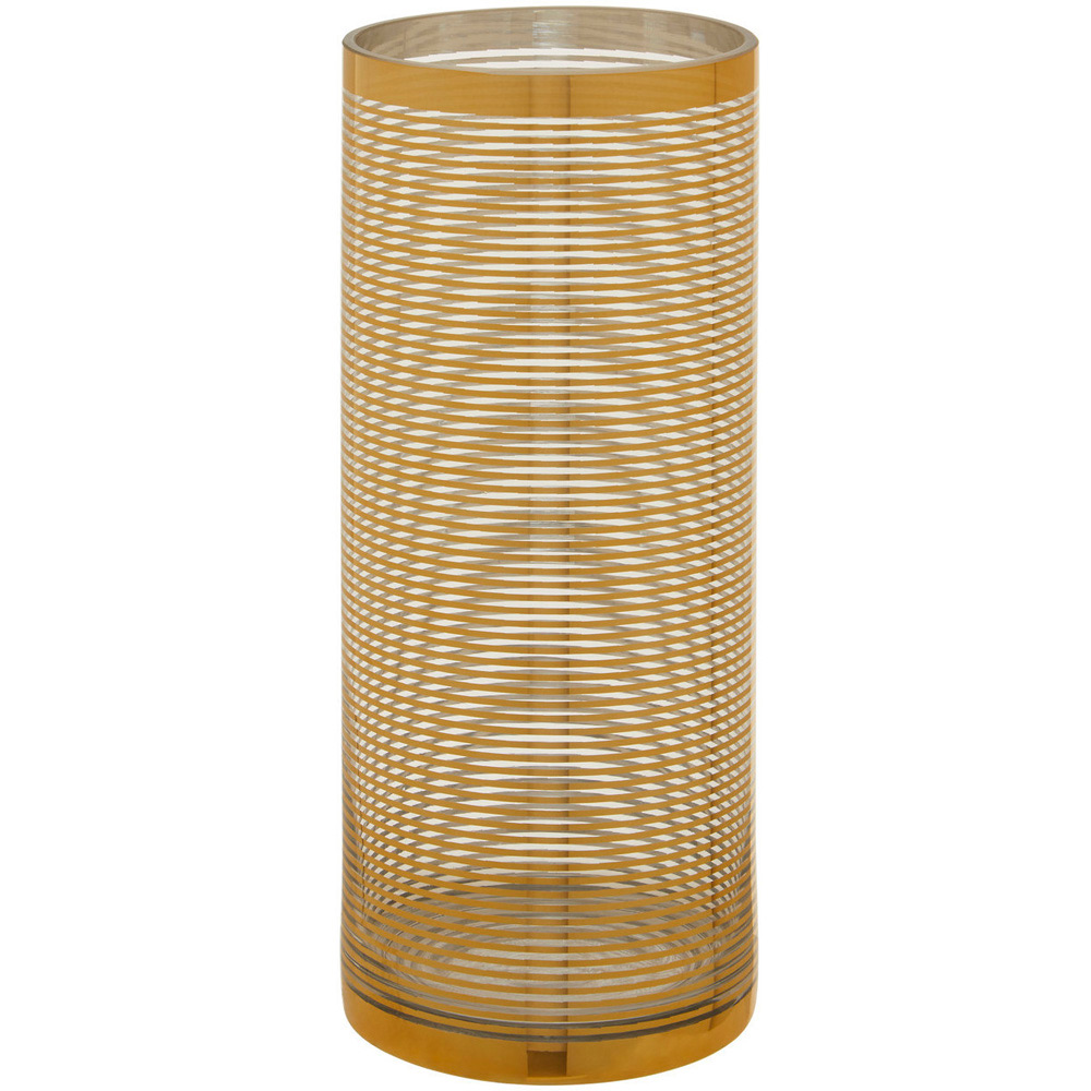 Premier Housewares Raya Cylinder Stripe Vase Large Wilko