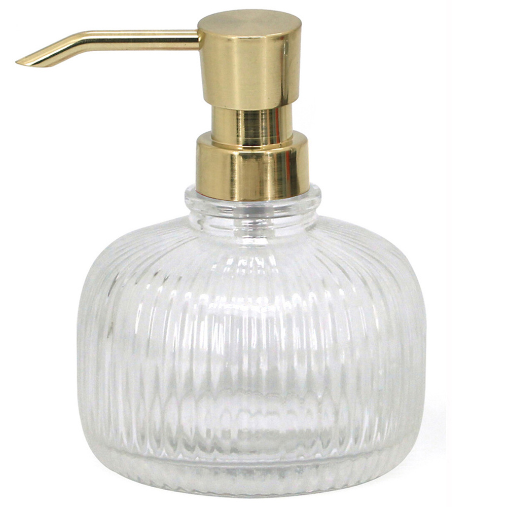 Lux Clear and Gold Soap Dispenser Image