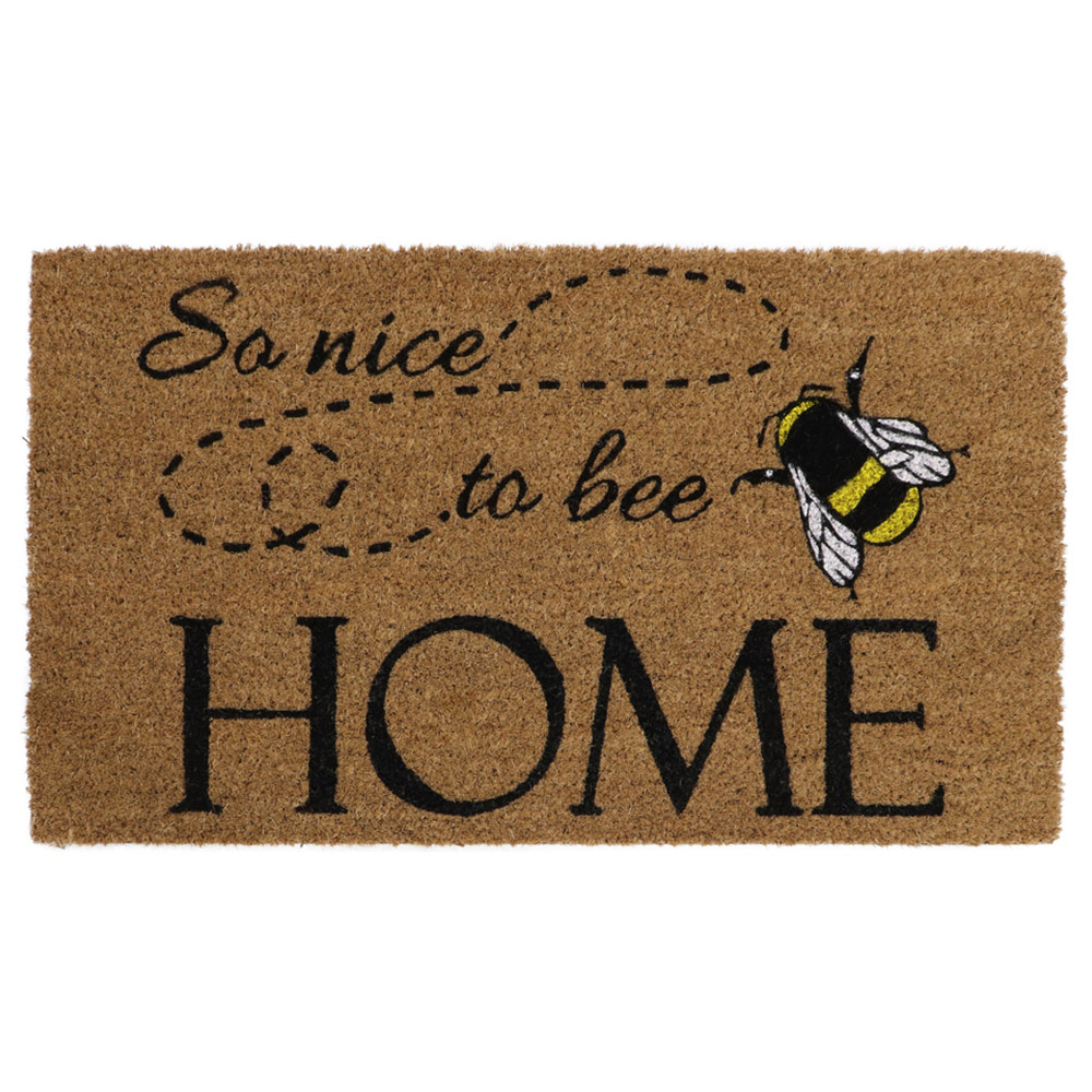 JVL Nice To Bee Home Doormat 40 x 70cm Image 1