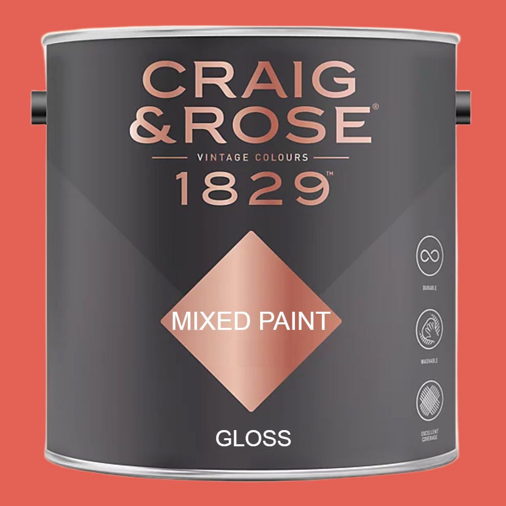 Craig & Rose 1829 Vintage Walls Wood and Metal Troubadour Gloss Mixed Paint 2.5L Image 2