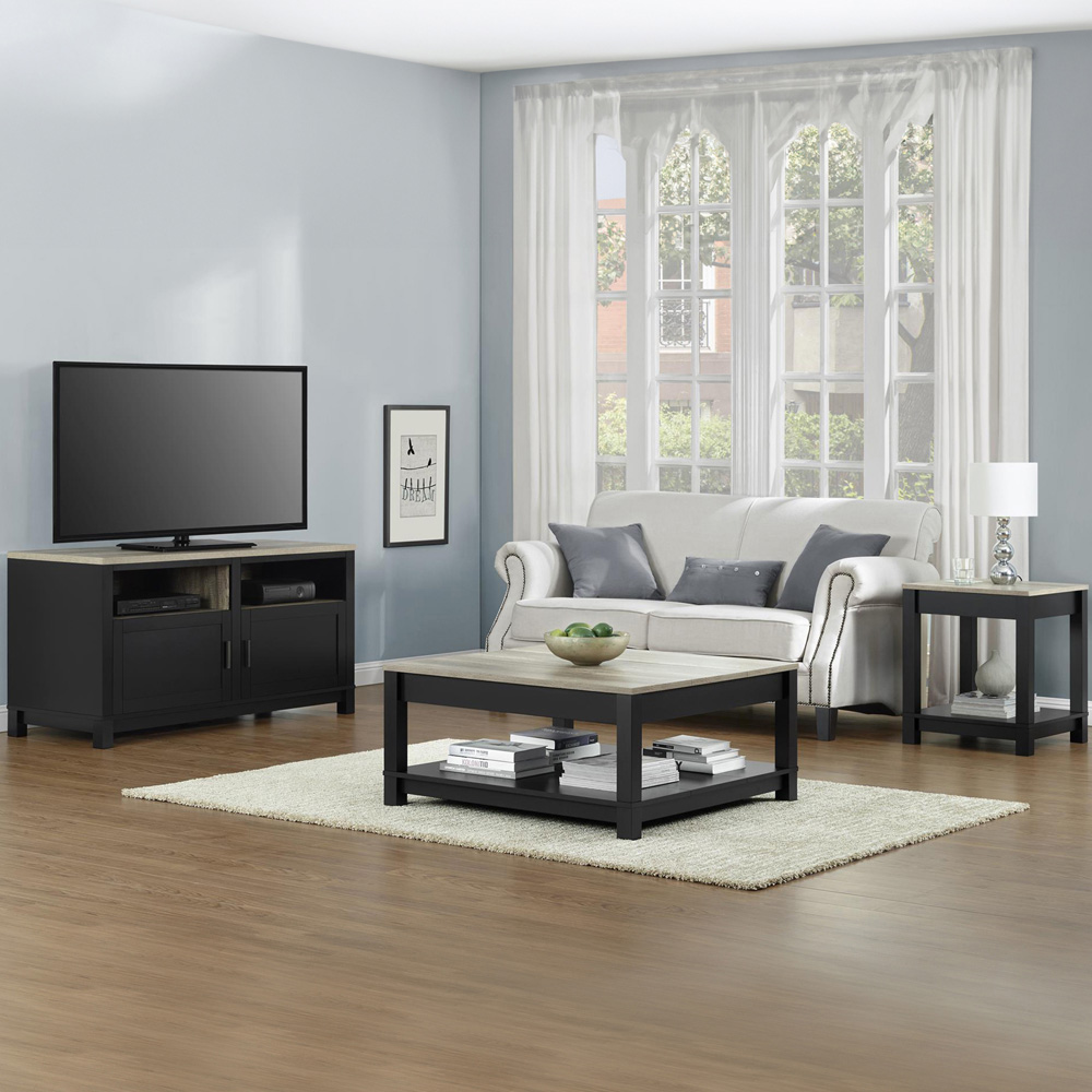 Dorel Carver 2 Door 2 Shelf TV Stand Image 4