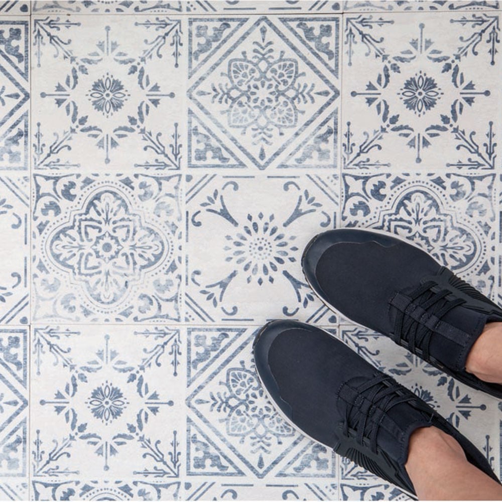 DCFix Vintage Style Design Self Adhesive Floor Tiles 10 Pack Wilko