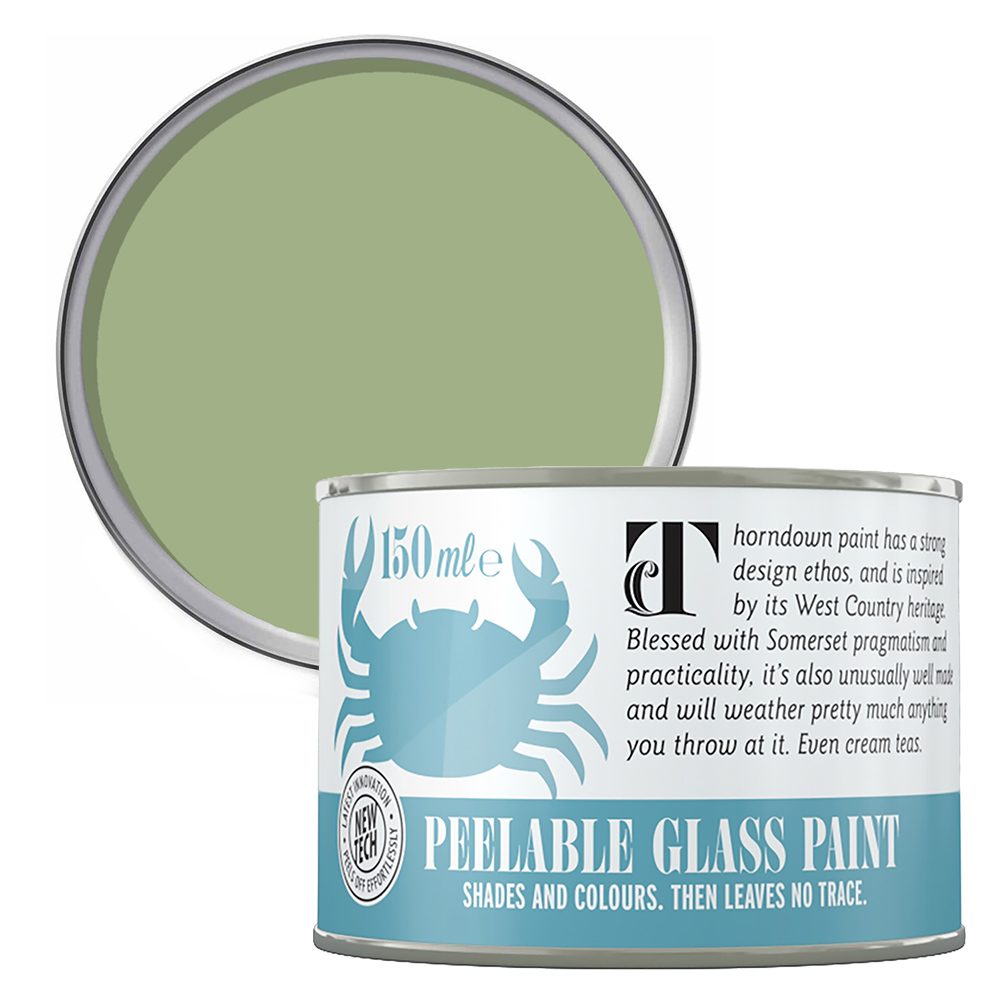 Thorndown Sedge Green Peelable Glass Paint 150ml Image 1