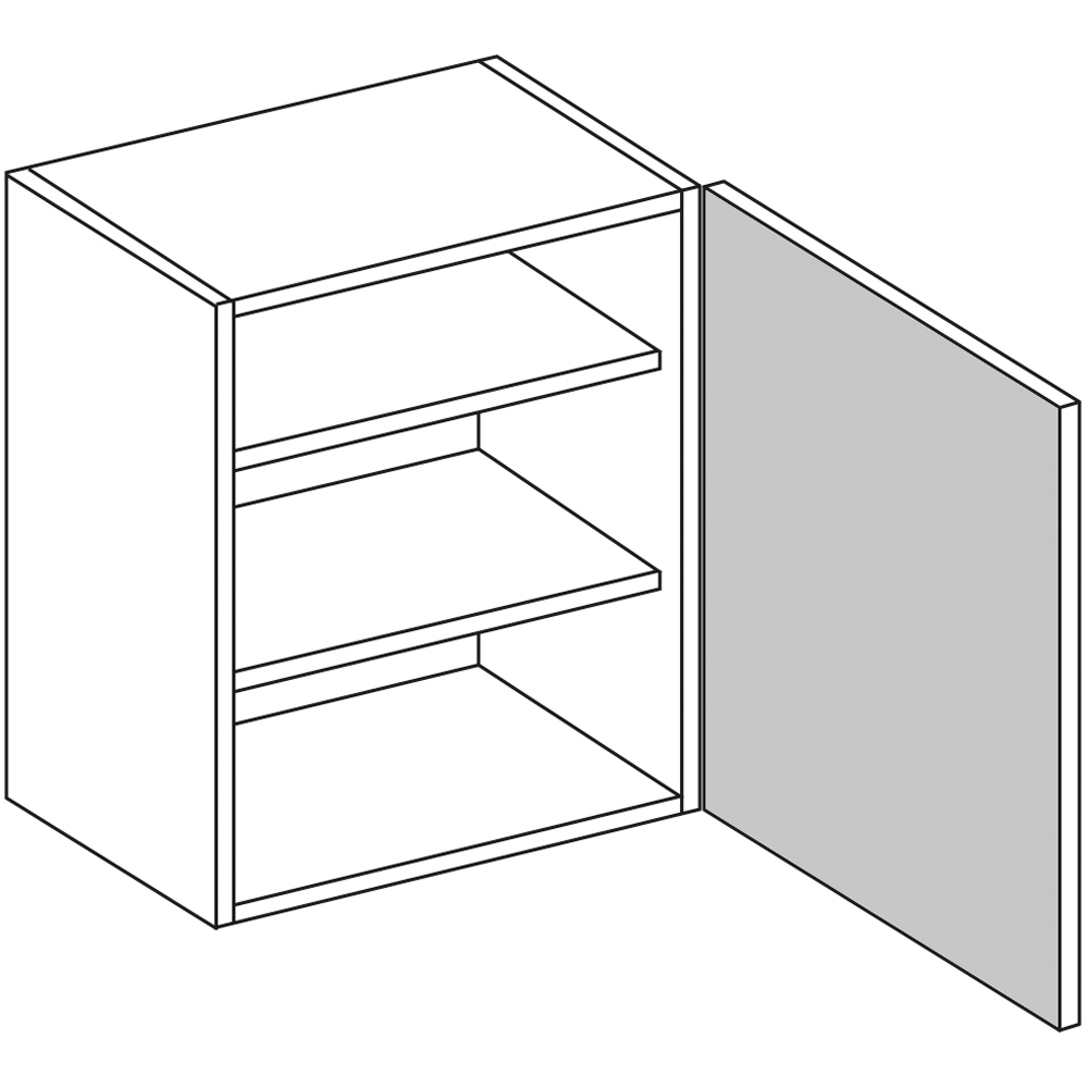 wilko Modern Slab Oyster Oak Wall Unit 450mm Image 1