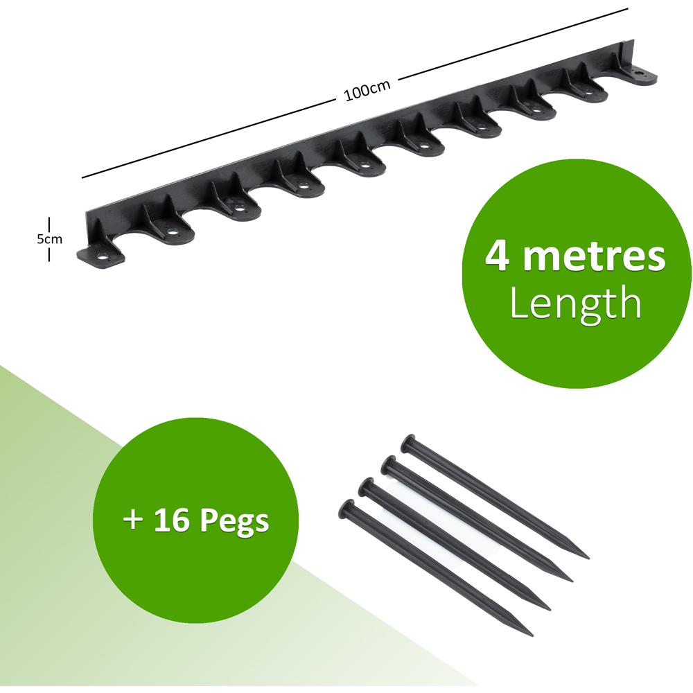 Nicoman Landscaping Border with Pegs 1m 4 Pack Image 7