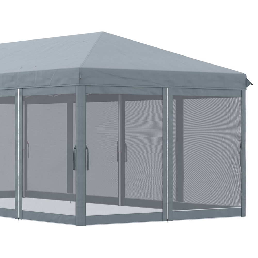 Outsunny 6 x 3m Grey Pop Up Gazebo Party Tent Image 4