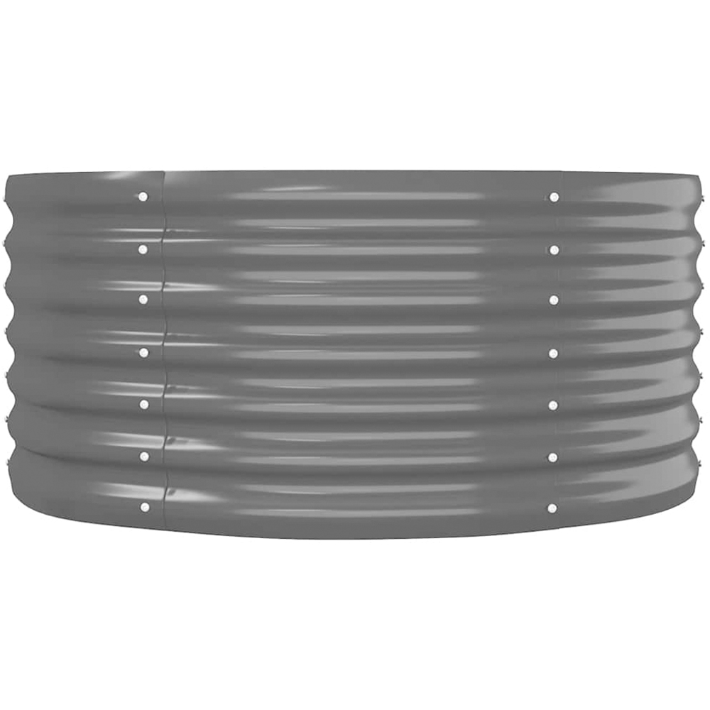 vidaXL Anthracite Galvanised Steel Raised Garden Bed 36 x 80 x 296cm Image 3