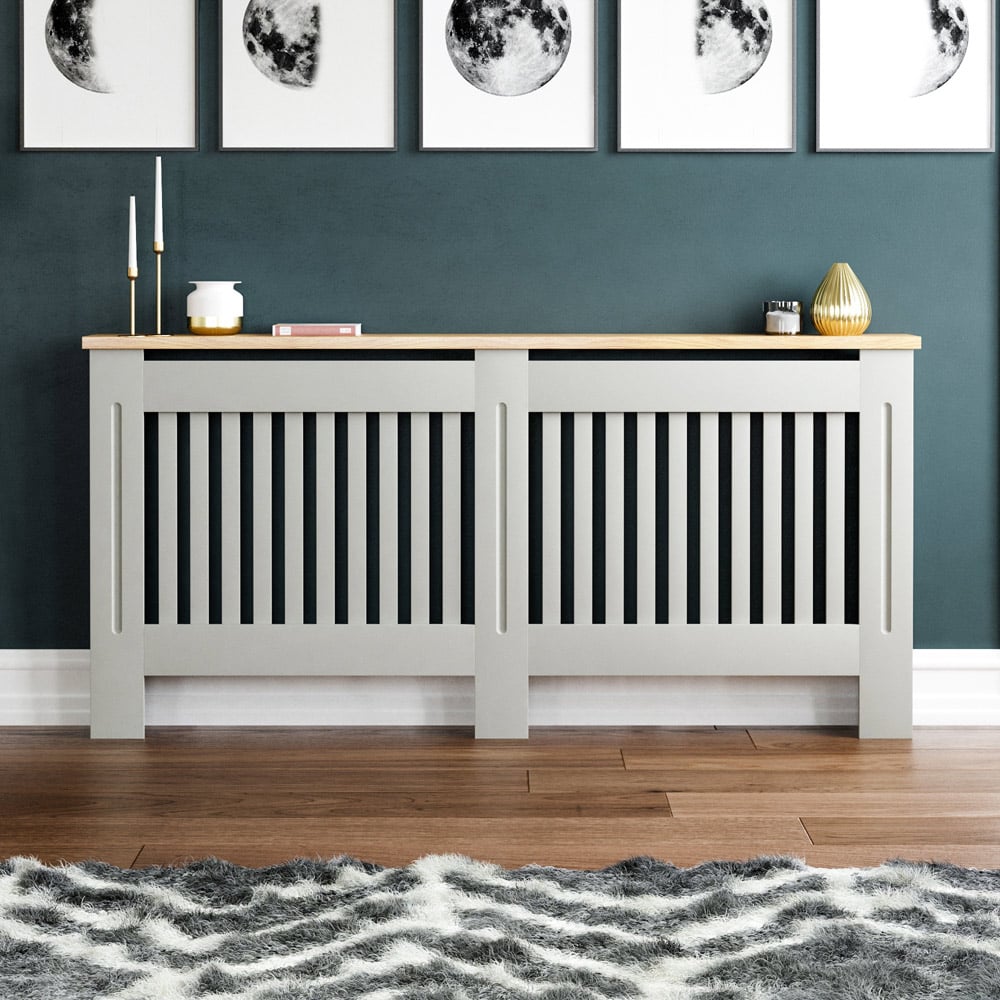 Vida Designs Arlington Olive Grey Radiator Cover XL Image 7