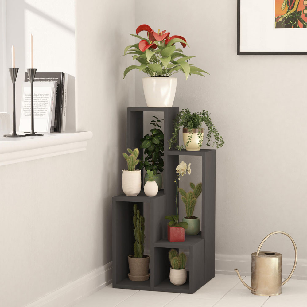 Decortie Sule Anthracite Plant Stand 2 Pack Image 3