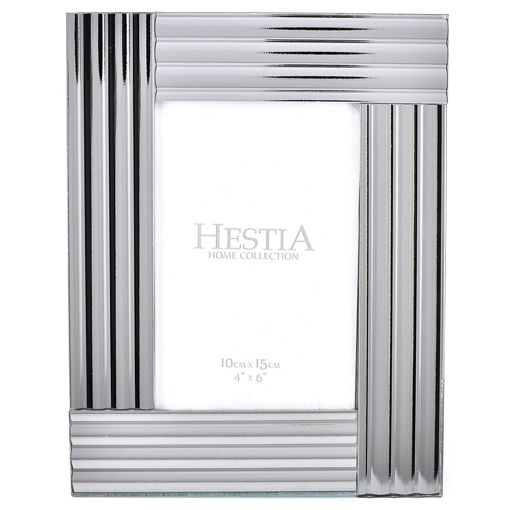 Hestia Lined Glass Photo Frame 4 x 6inch Image 1