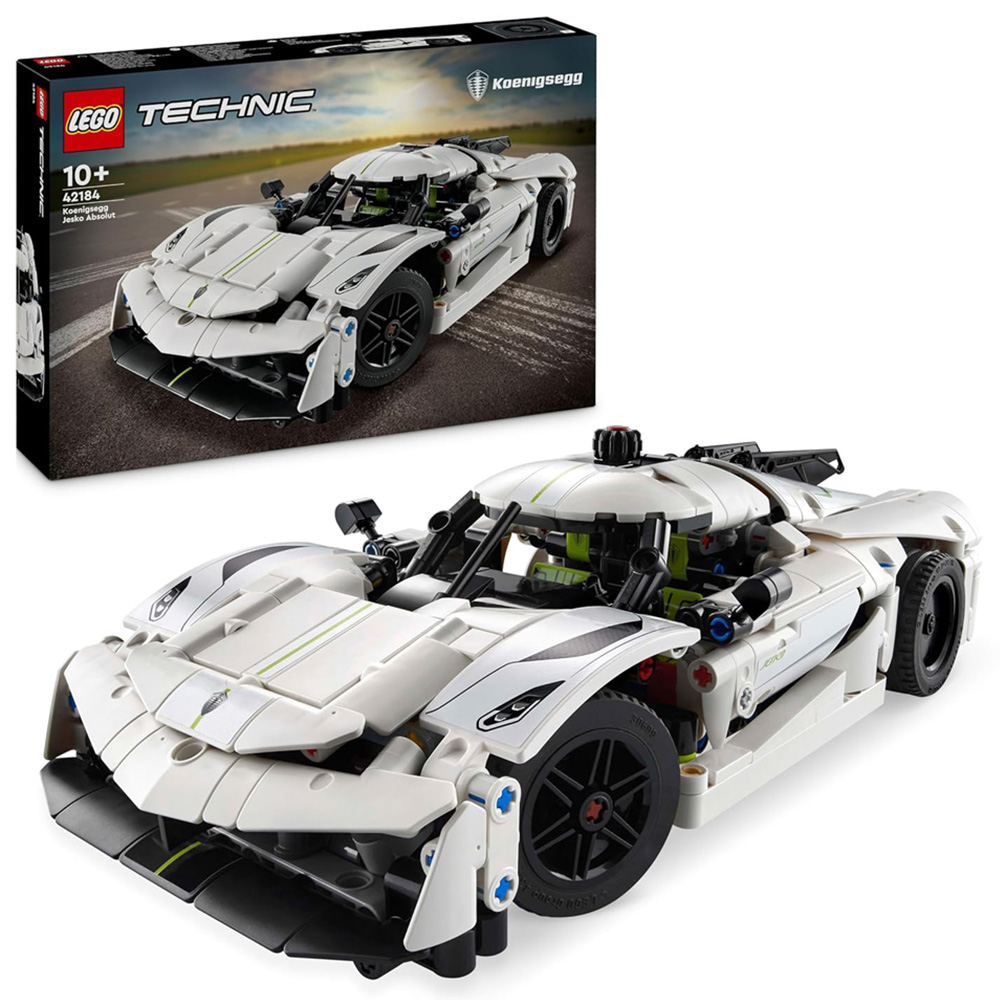 Lego Technic 42184 Koenigsegg Jesko Absolut White Hypercar Set Image 3