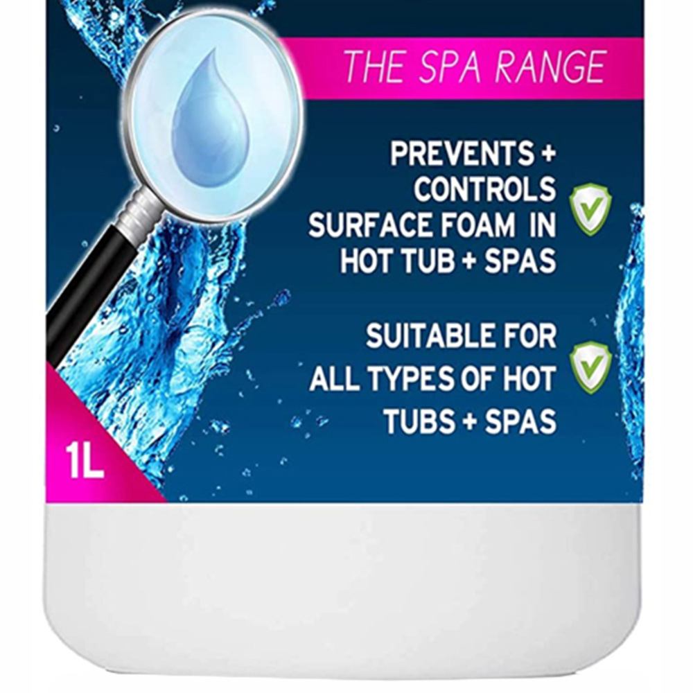 Pro-Kleen Hot Tub & Spa Anti Foam 1 Litre Image 3