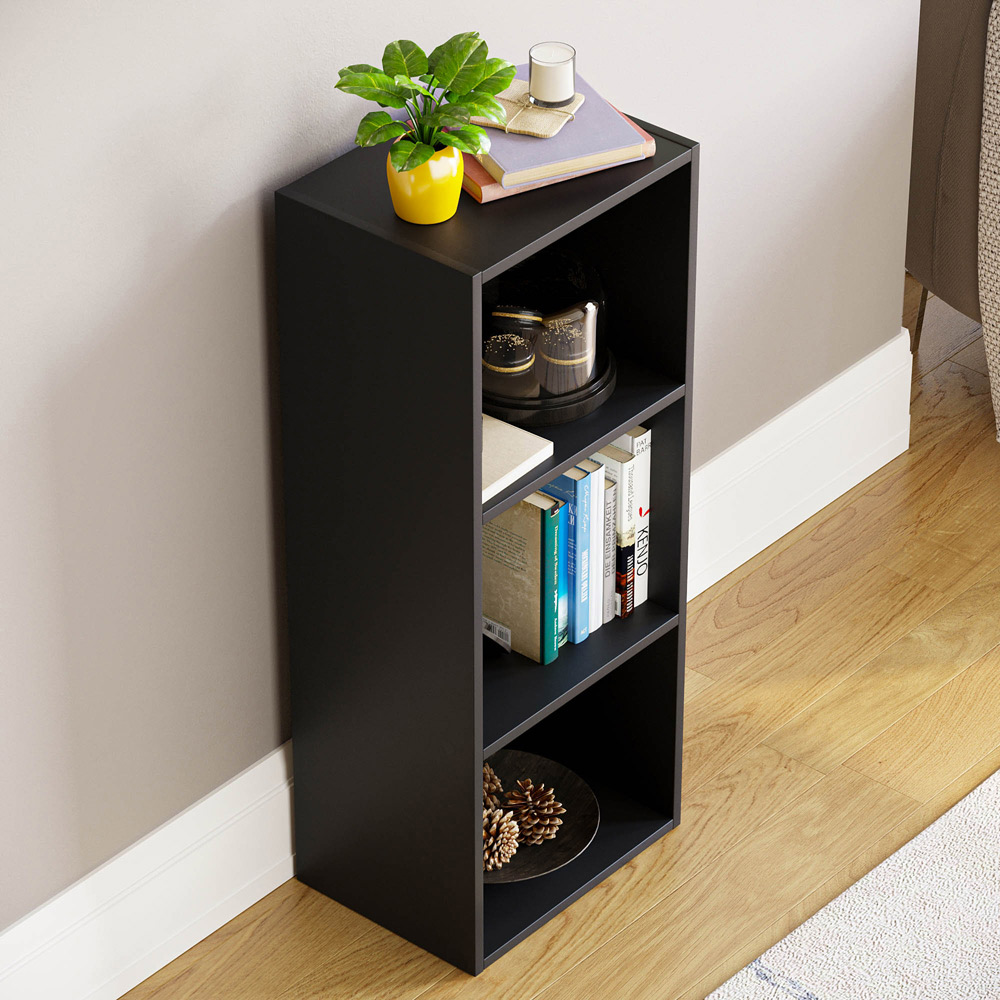 Vida Designs Oxford 3 Cube Black Bookcase  Image 4