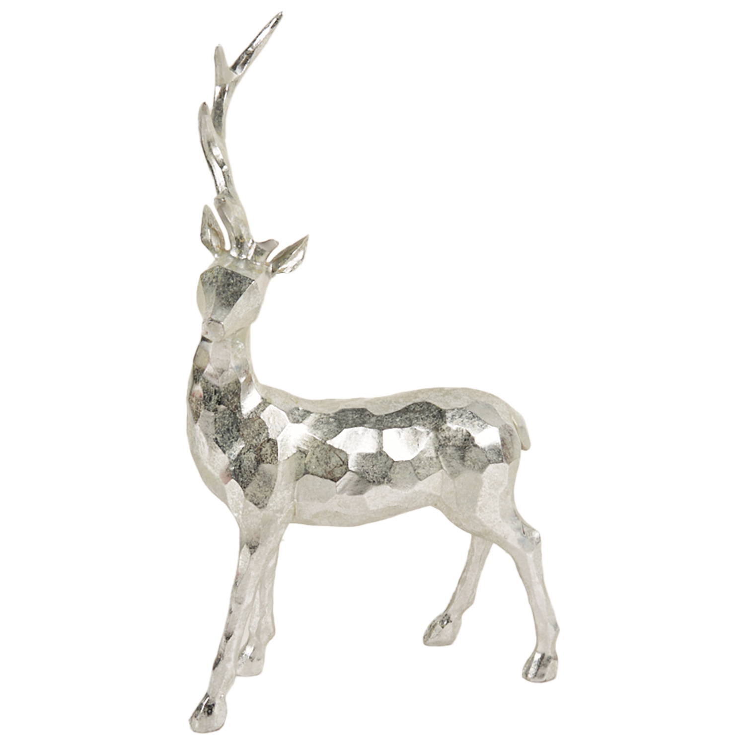 Standing Silver Deer Ornament - Silver Image 3
