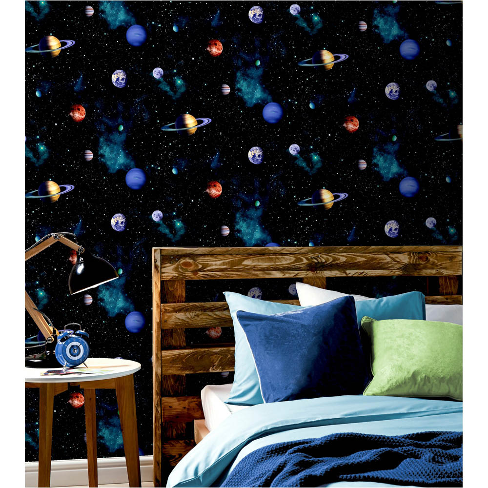 Arthouse Cosmos Charcoal Grey Wallpaper Image 4