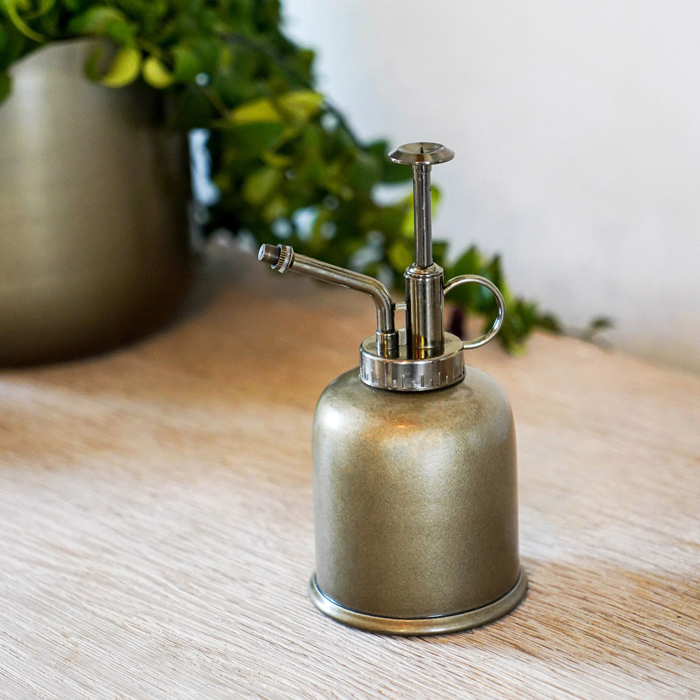 Ivyline Kew Matt Brass Plant Mister with Giftbox 14cm Image 2