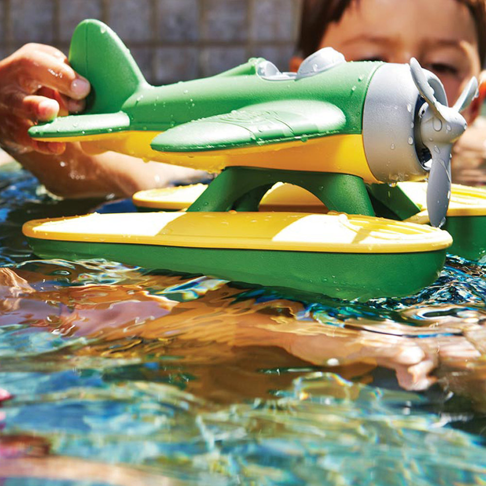 Green Toys Kids and Yellow Seaplane Image 3