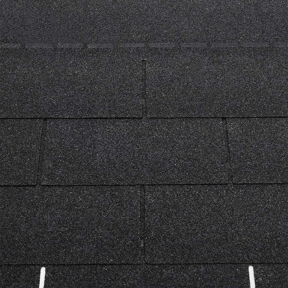 Living And Home Black Self-Adhesive Asphalt Shingles Bitumen Roofing 330 x 1000cm Image 2