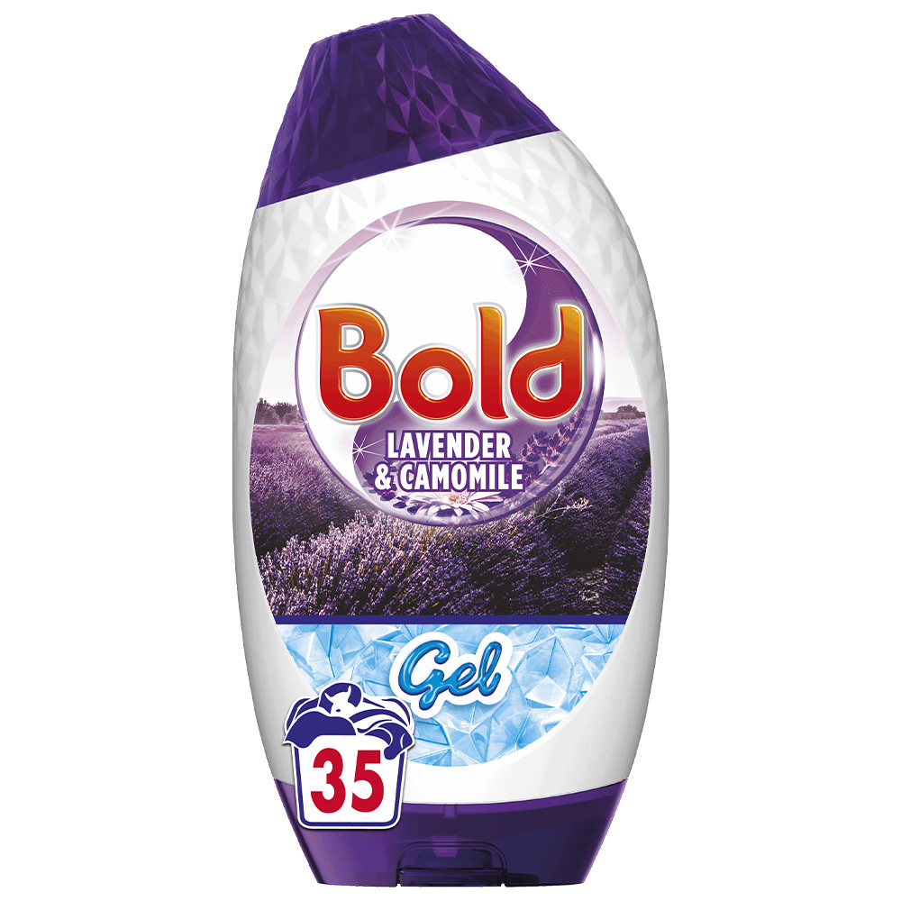 Bold 2in1 Lavender and Camomile Washing Liquid Detergent Gel 35 Washes Case of 6 x 1.23L Image 2