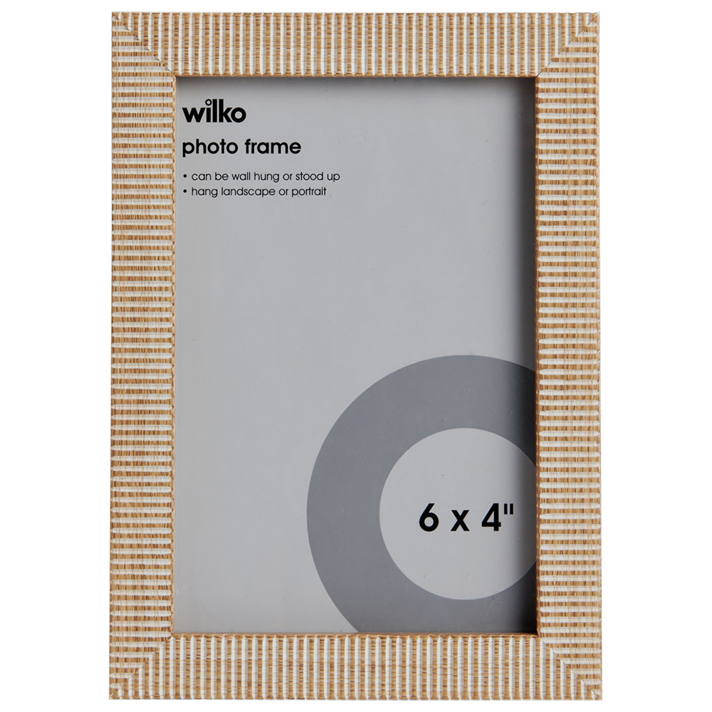 Wilko Natural Home Photo Frame 6 x 4inch Image 1