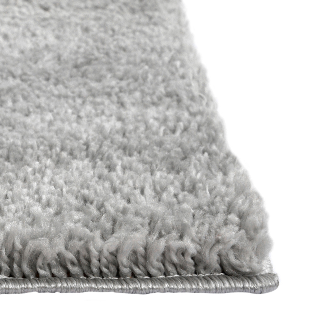 Homemaker Grey Snug Plain Shaggy Rug 120 x 170cm Image 5