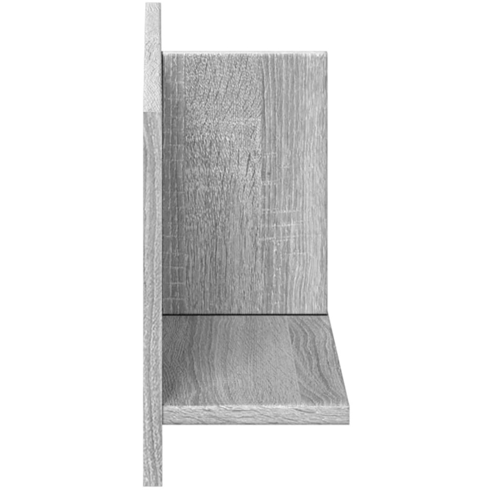 vidaXL 2 Shelf Grey Sonoma Wall Cabinet Image 4