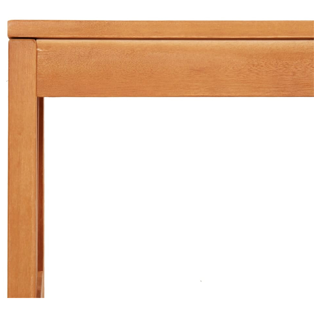 vidaXL 3 Seater Brown Solid Eucalyptus Wood Garden Bench Image 5