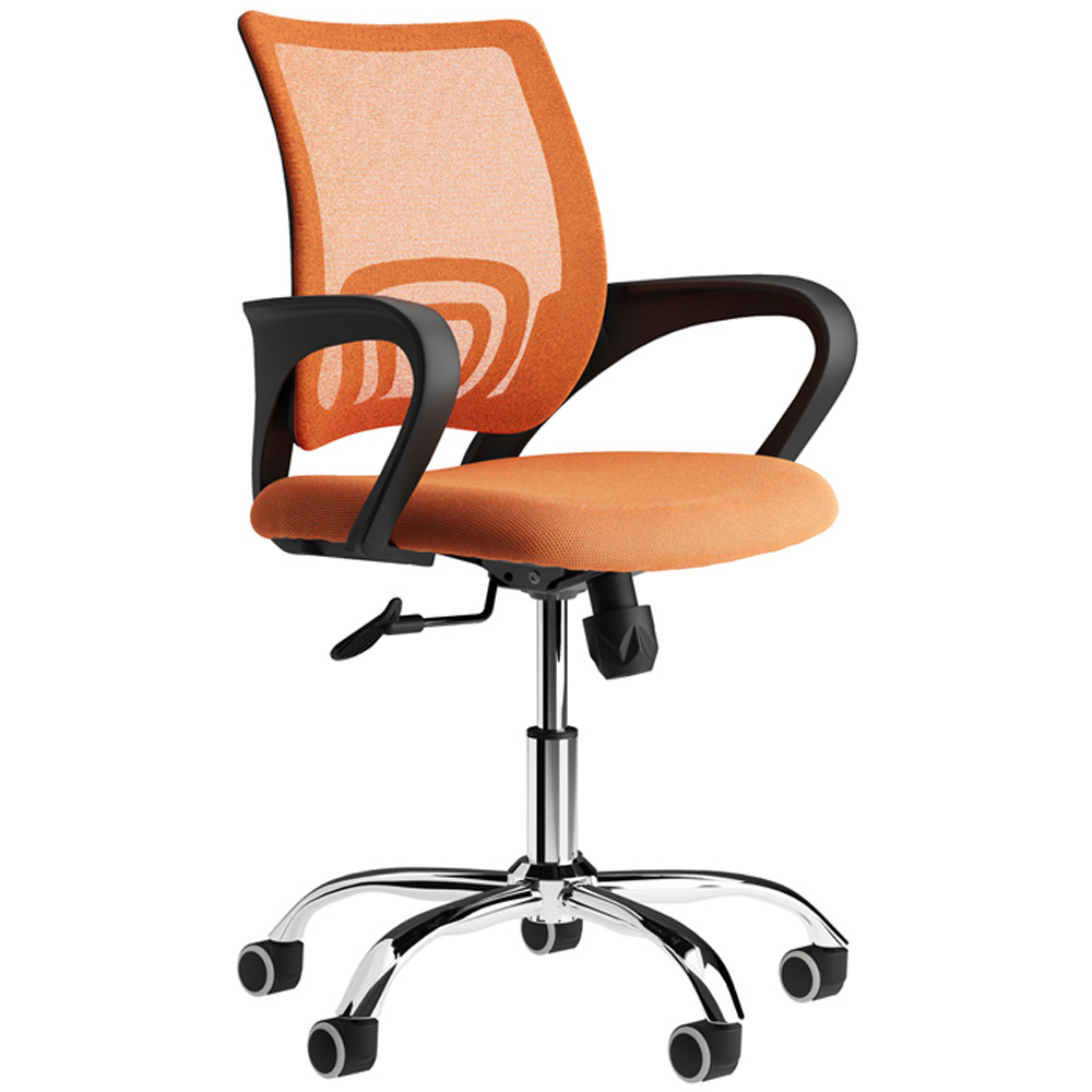 LPD Furniture Tate Orange Mesh Back Swivel Office Chair Image 3