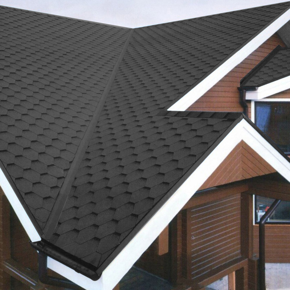 Living And Home Grey Self-Adhesive Asphalt Shingles Bitumen Roofing 330 x 1000cm Image 5